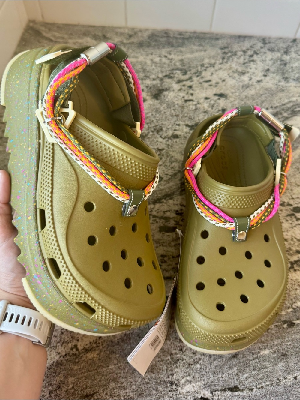 HTF Crocs Hiker Xscape Festival Clog in the Aloe Green color way. M 7/ W 9. NWT